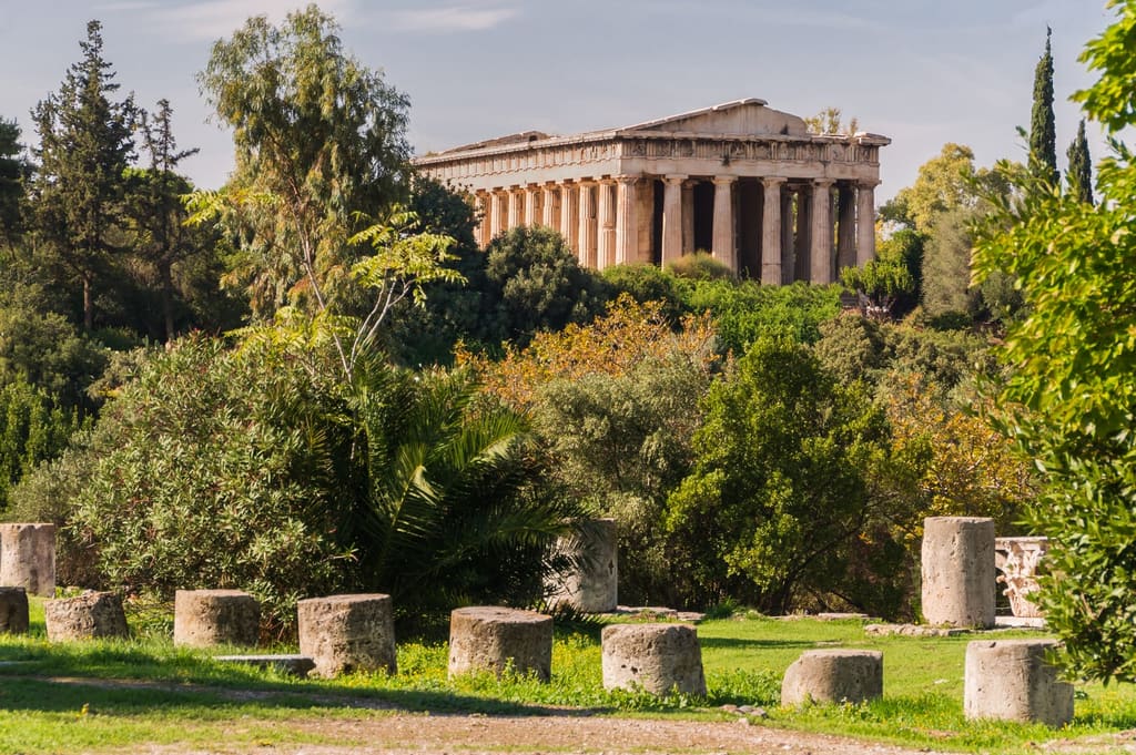 The Temple of Hephaestus seen from the Ancient Agora, Athens
