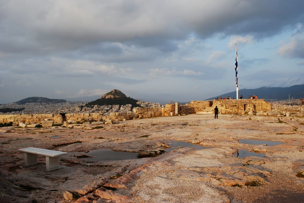 Athens in soft spring light