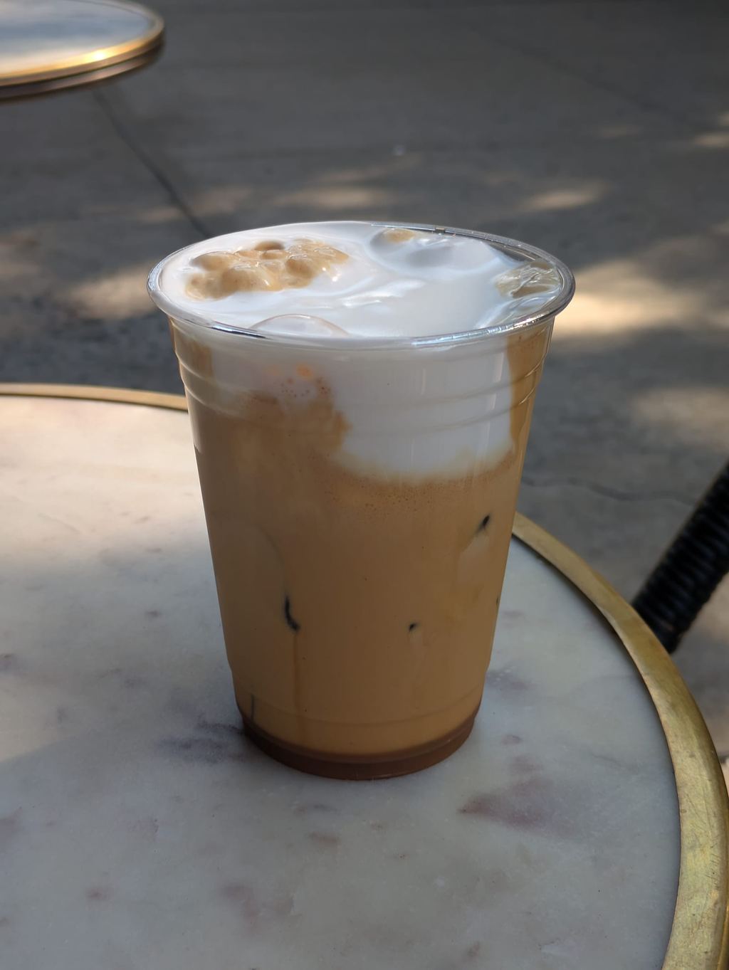 A freddo cappuccino, the Greek iced coffee